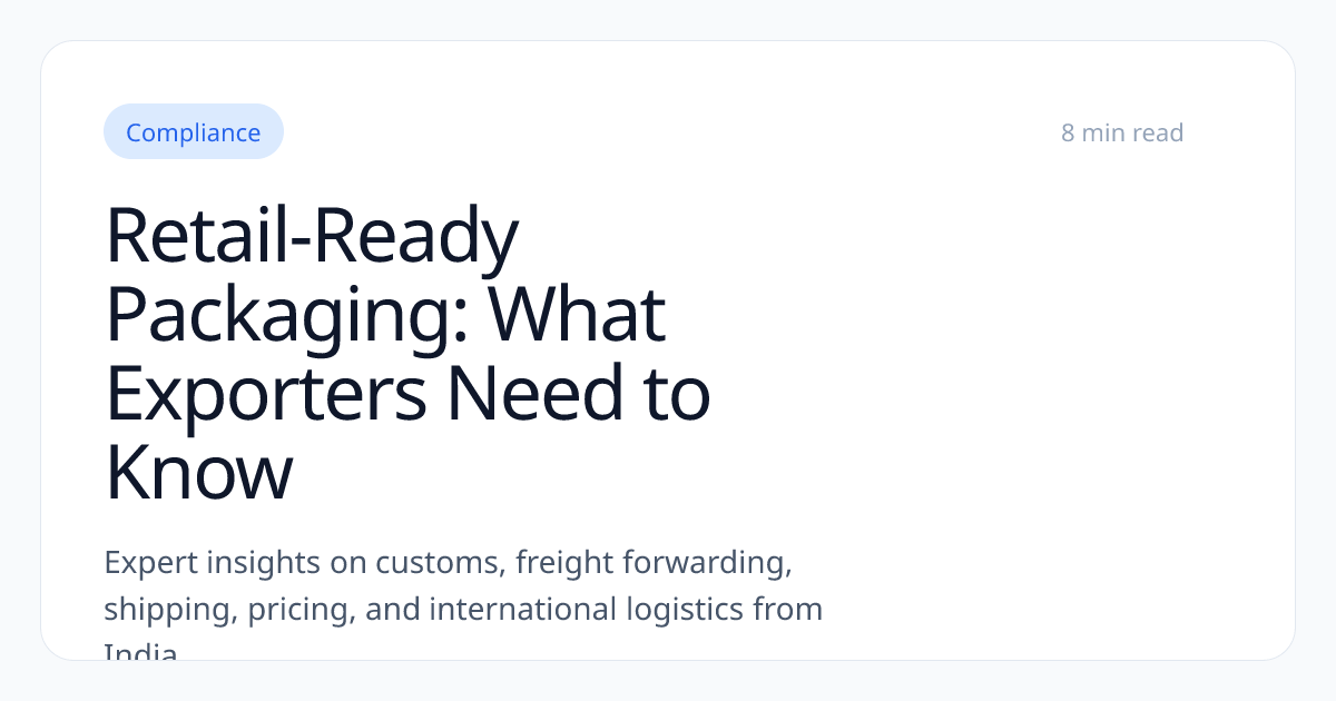 Retail-Ready Packaging: What Exporters Need to Know | ONS Logistics
